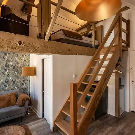La Mezzanine d'Au Sans Pareil - Cosy Flat city center Honfleur Extérieur photo